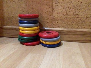 Banco abdominales Boomerang + pesas