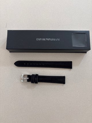 Correa Emporio Armani Piel Negra 14mm