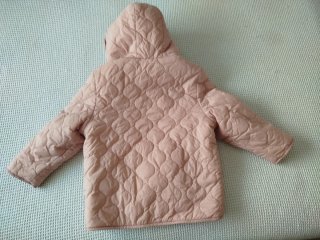 Abrigo acolchado niña rosa