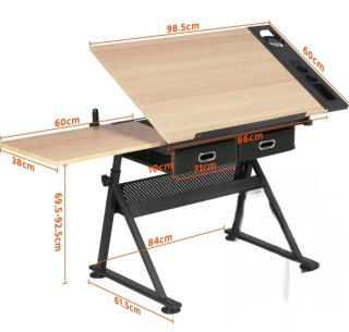 Tavolo da disegno inclinabile
