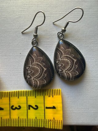 Pendientes Artesanales Mandala Acero Inoxidable