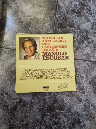 5 discos de vinilo de manolo escobar