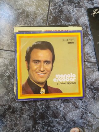 5 discos de vinilo de manolo escobar