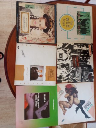 Lote 6 Maxis y 4 LPs 80s Dance/Pop Rock