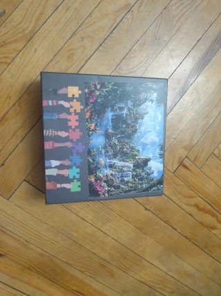 Puzzle paisaje fantasía cascada