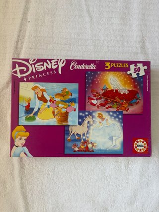 Pack 3 Puzzles Educa Cenicienta Disney 50 Piezas