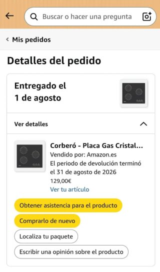 Placa de vitrocerámica Corberó
