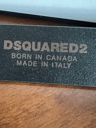 Cinturón Dsquared2 Hebilla Logo Gótico