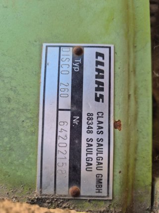 Segadora Claas Disc 260