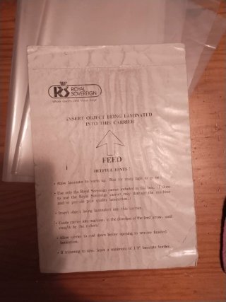 Plastificadora Royal Sovereign RPA-3000CL perfecta