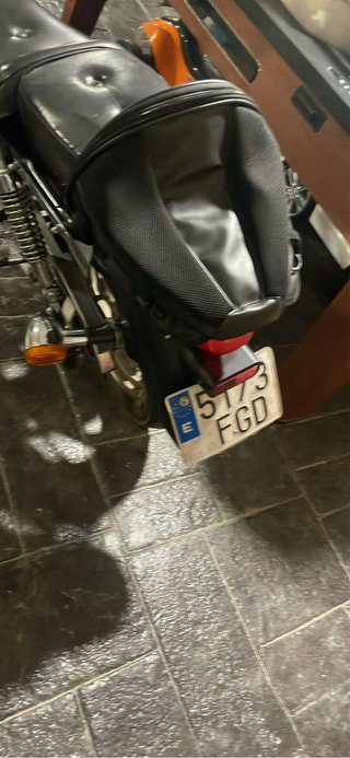 Moto Custom 125cc Negra/Roja