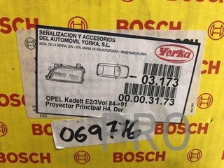 Faro Opel kadett Bosch derecho nuevo