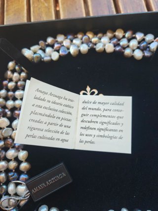 Collar Perlas Amaya Arzuaga Dark Moon