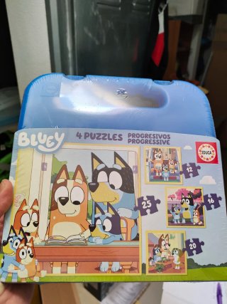4 Puzzles Bluey Educa Progresivos
