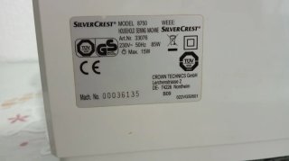 Máquina de coser SilverCrest 8750