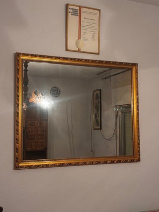 Espejo Antiguo Dorado