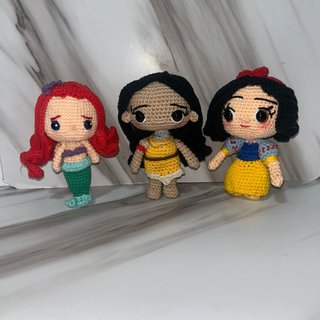 Muñecos Amigurumi Disney Princesas