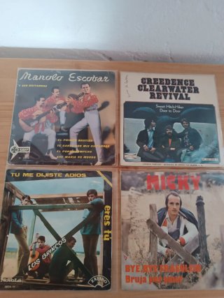 Lote 4 Vinilos Singles Pop Rock Flamenco