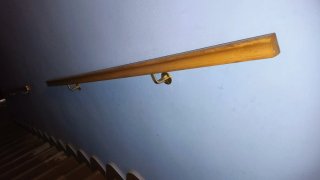 2 Barandillas de madera para escaleras