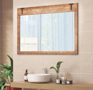 COSTWAY Specchio Decorativo da Parete, 100 x 70 cm