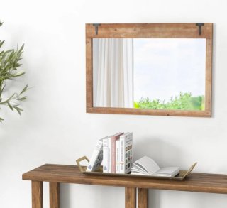 COSTWAY Specchio Decorativo da Parete, 100 x 70 cm