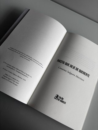 Hasta que deje de quererte - Libro de Poesía