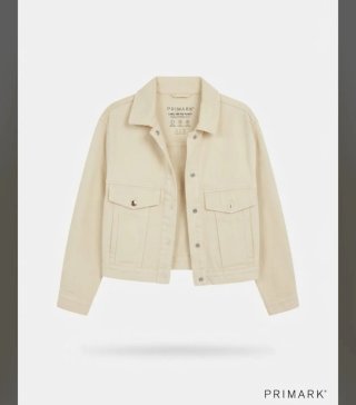 Chaqueta vaquera beige Primark