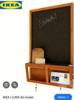 Pizarra magnética IKEA LUNS