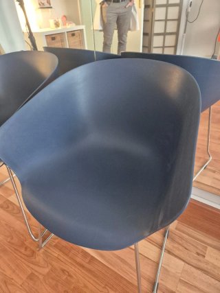 Juego de 2 sillas azules