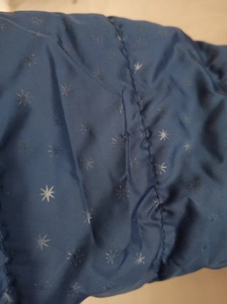 Abrigo azul marino niña estrellas