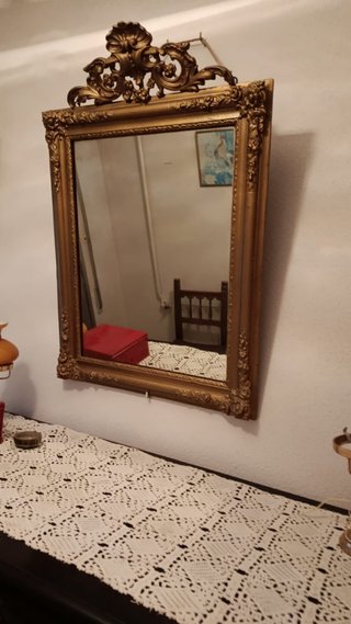 Espejo Antiguo Dorado