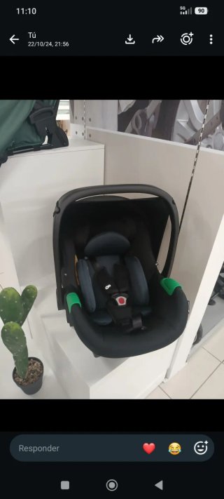 Carrito bebé 3 en 1 verde
