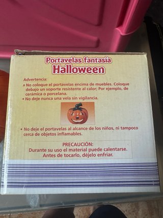 Calabaza Halloween Cerámica Naranja Negra