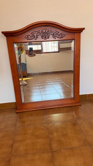 Espejo grande madera estilo clásico