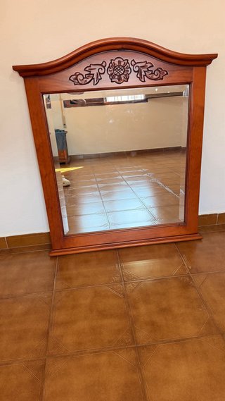 Espejo grande madera estilo clásico