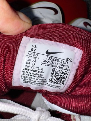 Nike Air More Uptempo (GS) Bianco/Bordeaux