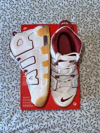 Nike Air More Uptempo (GS) Bianco/Bordeaux