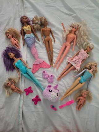 Lotto Barbie bambole e accessori