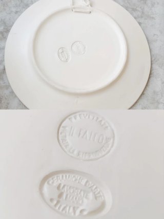 Piatto ceramica artigianale Il Falco