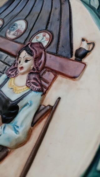 Piatto ceramica artigianale Il Falco