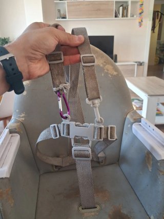 Trona bebé madera y plástico