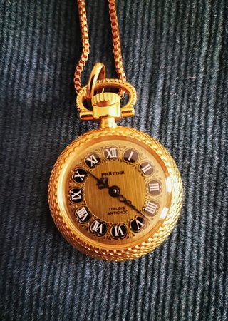 Orologio da tasca Malachina dorato