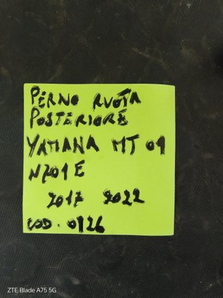 Perno Ruota Posteriore Yamaha MT09 (17-22)