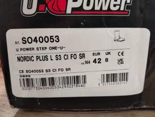 Botas de Seguridad U-Power Nordic Plus S3 Talla 42