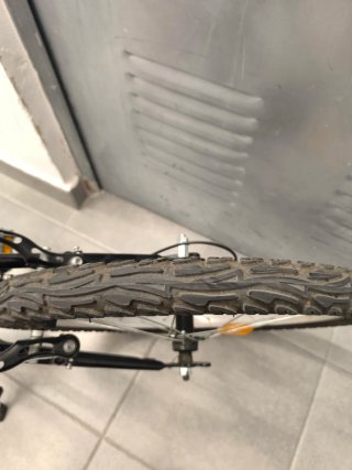 Bicicleta niña 20 rosa y negra