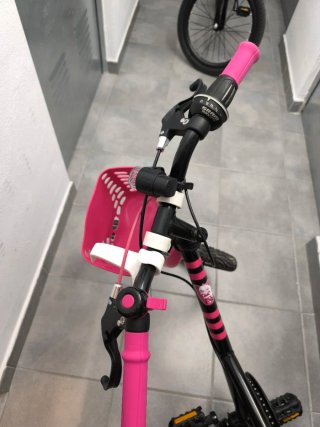 Bicicleta niña 20 rosa y negra