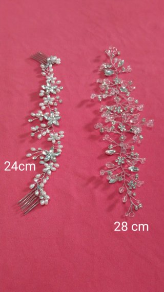 Tiara de novia plateada 10€ Diadema las dos 10€