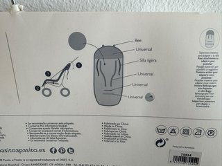 Funda universal para silla de cochecito.