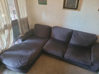 Sofá Chaise Longue Gris