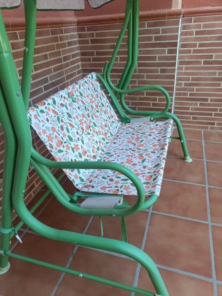Columpio de jardín con funda